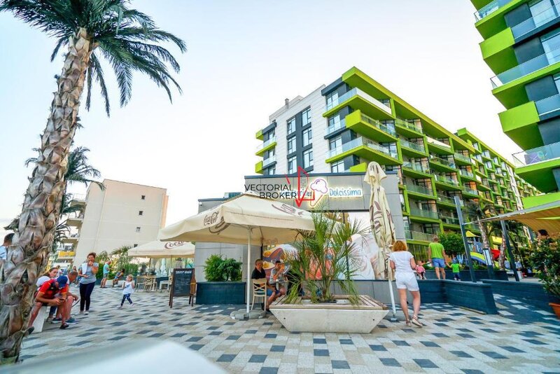 Navodari, Alezzi Beach Resort, apartament de 3 camere cu vedere la mare, complet mobilat si utilat